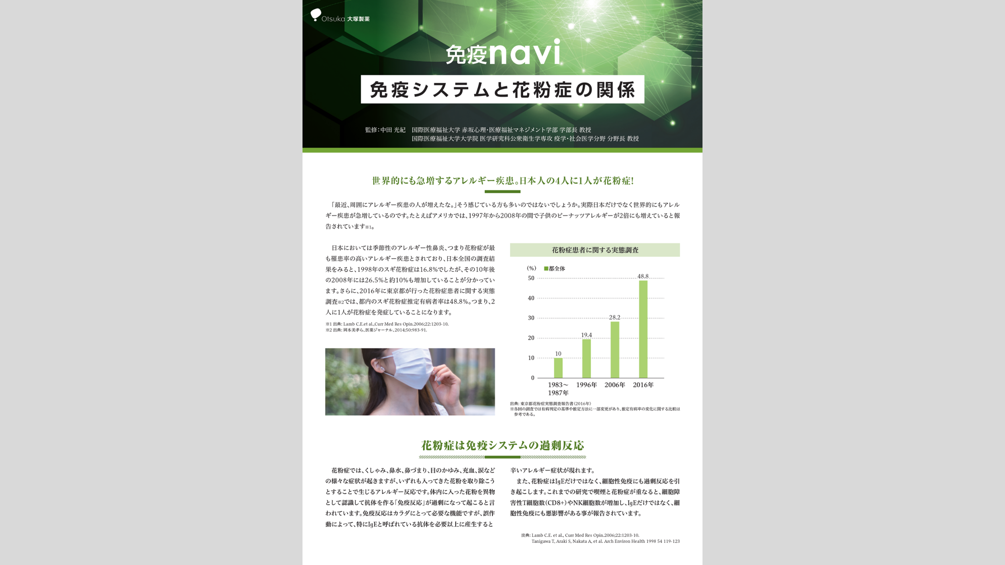 【リーフレット】免疫システムと花粉症の関係